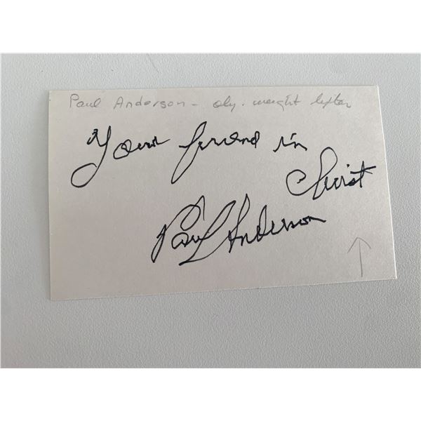 Sherlock Holmes Paul Anderson original signature