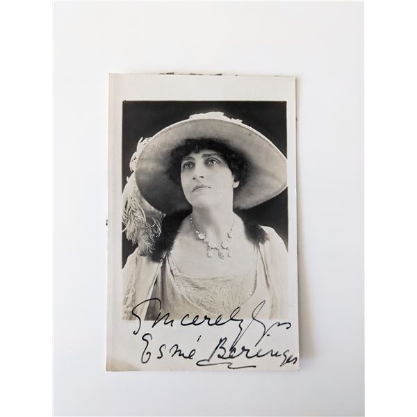 Esme Beringer signed photo