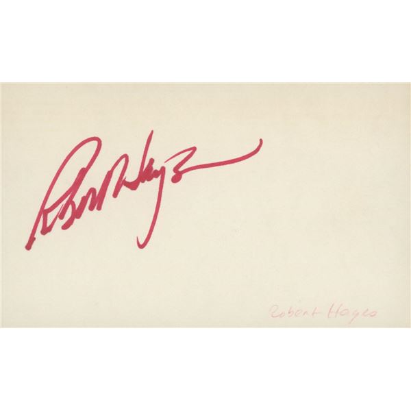 Robert Hays "Airplane the movie" signature cut