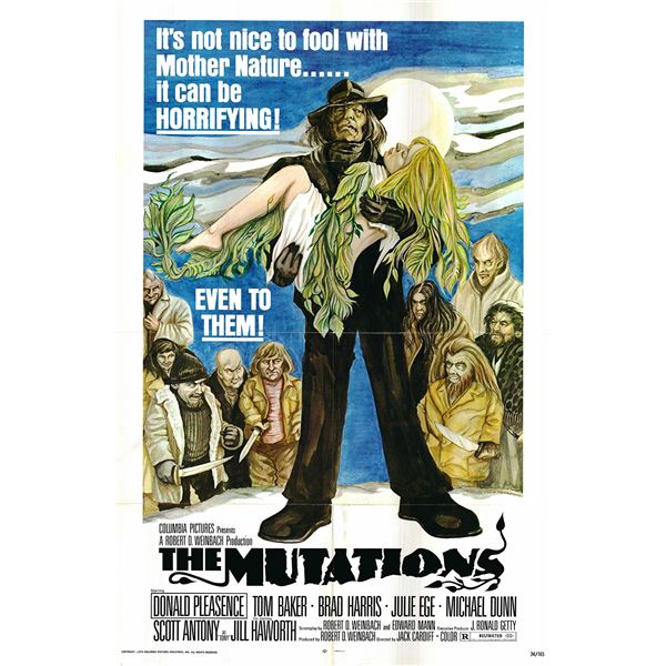 The Mutations Original 1974 Vintage One Sheet Poster