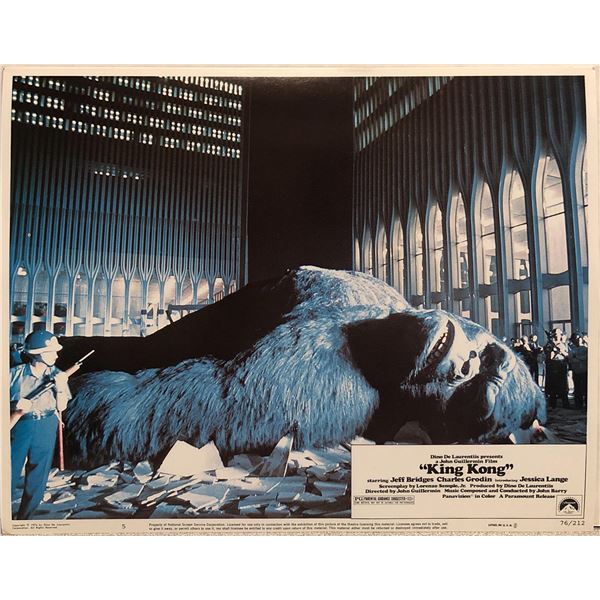 King Kong Original 1976 Vintage Lobby Card