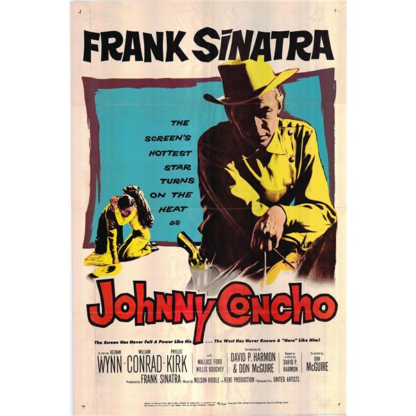 Johnny Concho Original 1956 Vintage One Sheet Poster