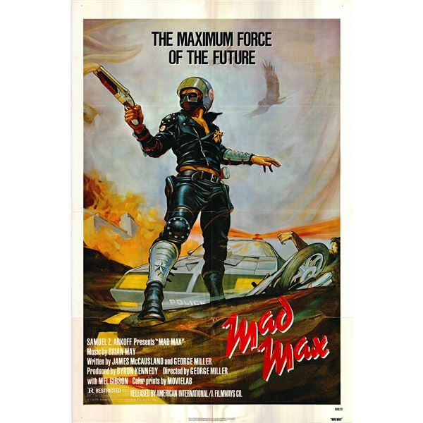 Mad Max Original 1980 Vintage One Sheet Poster