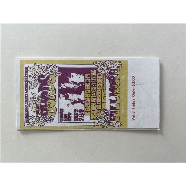 The Byrds unsigned concert ticket