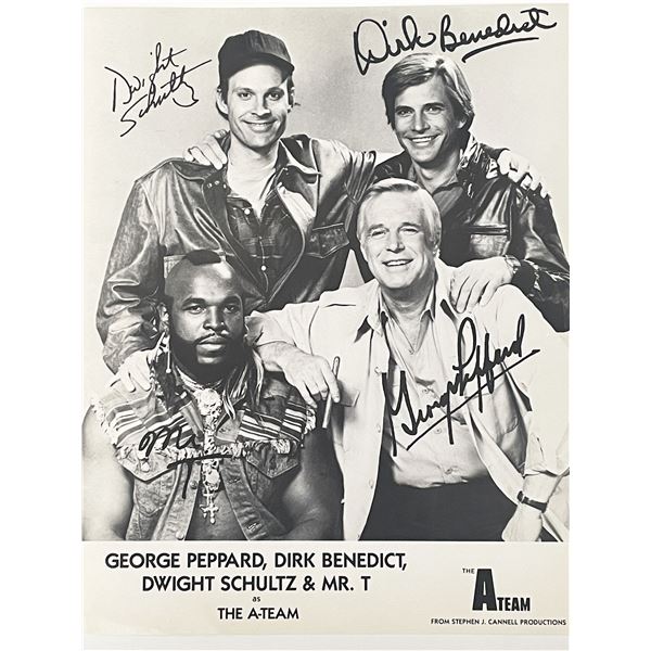 The A-Team  facsimile signed cast photo