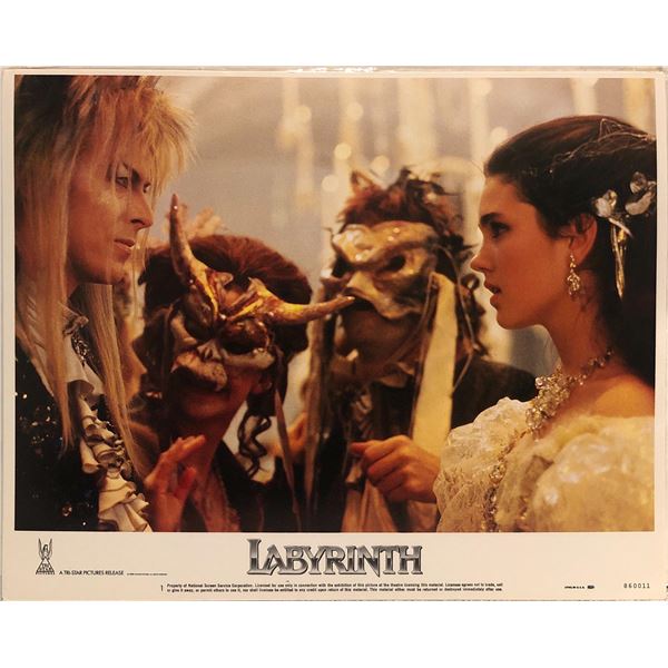David Bowie Labyrinth Original 1986 Vintage Lobby Card