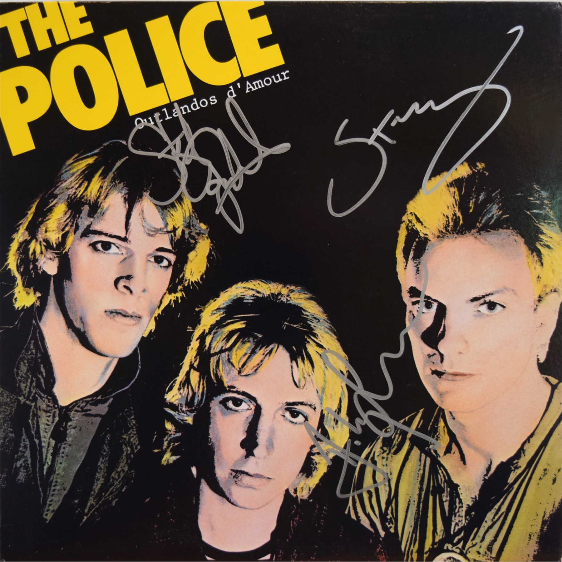 The Police signed Outlandos d’Amour album