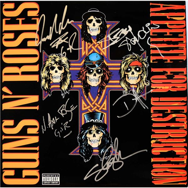 Guns N' Roses signed Appetite For Destruction album