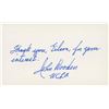 Image 1 : John Wooden signed note