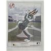 Image 1 : Bugs Bunny Pitching with the Yankees 2002 edition sericel