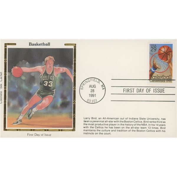 Boston Celtics Larry Bird 1991 First Day Cover