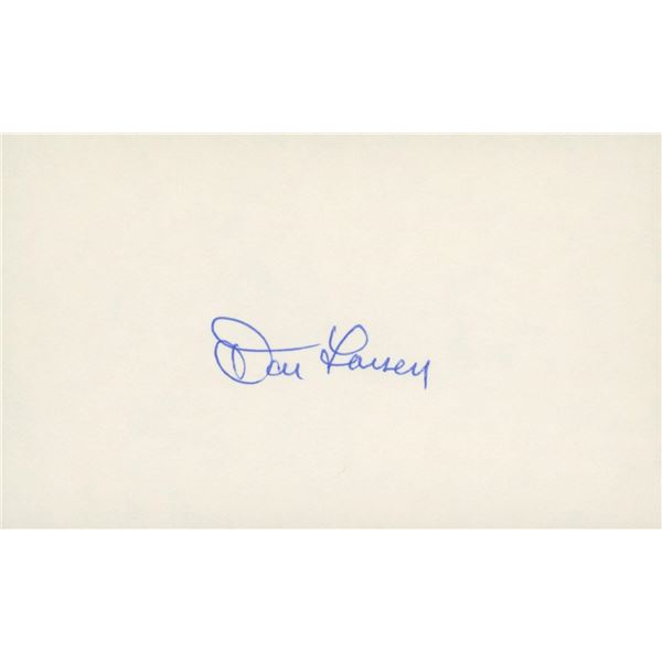 Don Larsen original signature