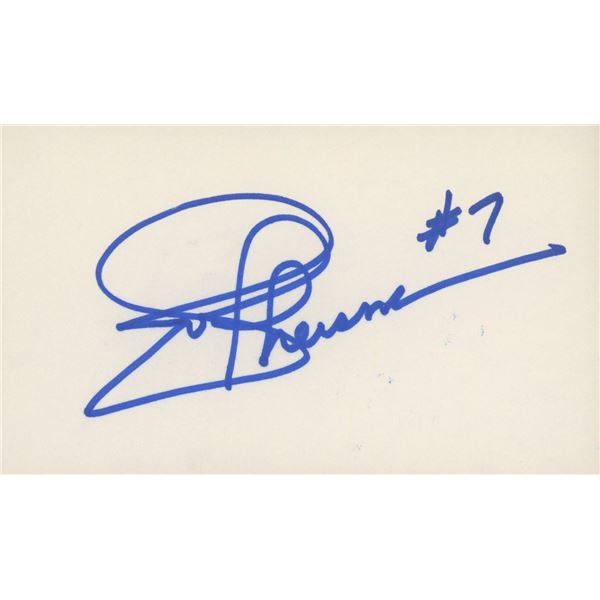 Washington Redskins QB Joe Theismann original signature