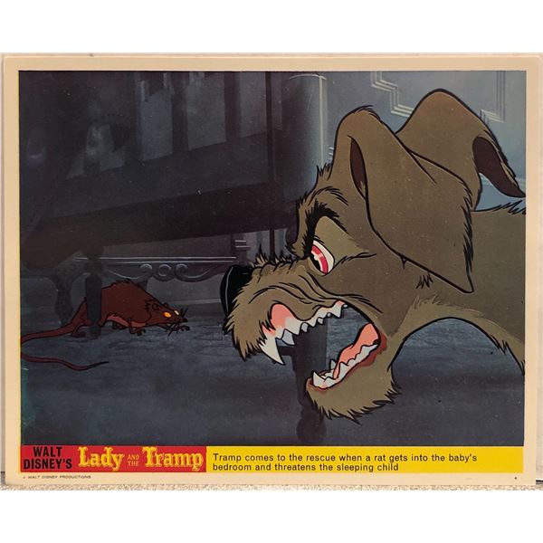 Lady and the Tramp Original 1972R Vintage Mini Lobby Card