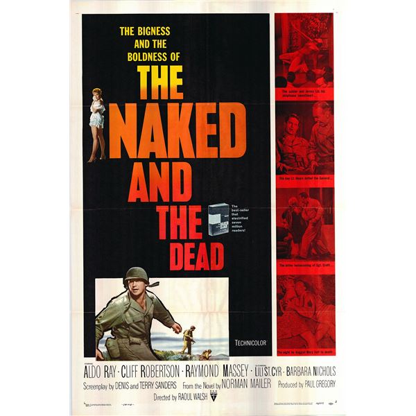 The Naked and the Dead Original 1958 Vintage One Sheet Poster