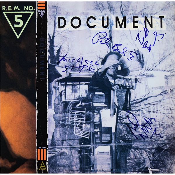 R.E.M. signed Document album