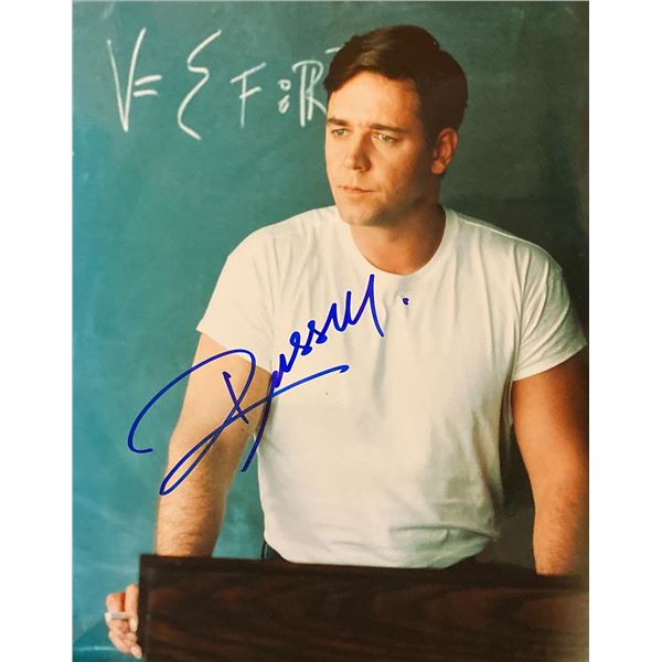 A Beautiful Mind Russell Crowe Signed Movie Photo