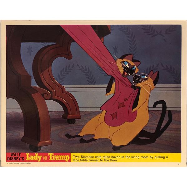 Lady and the Tramp Original 1972R Vintage Mini Lobby Card
