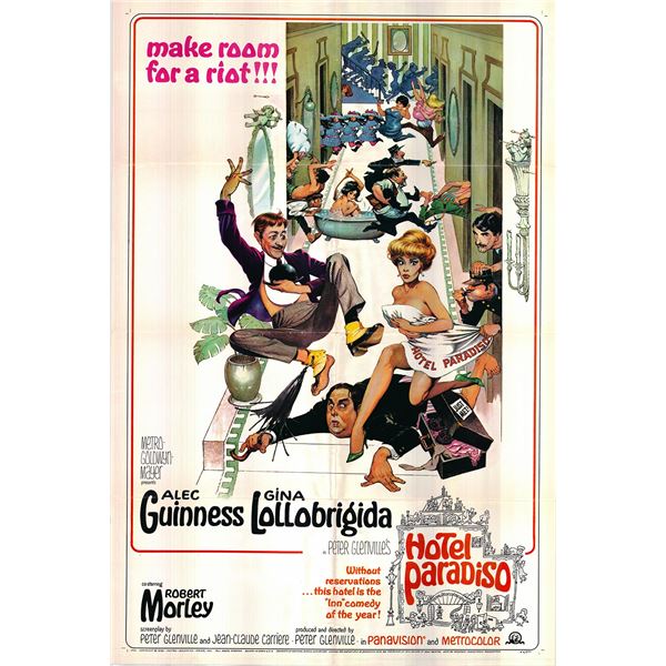 Hotel Paradiso Original 1966 Vintage One Sheet Poster