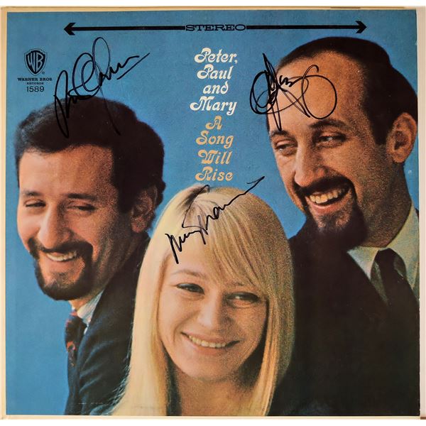 Peter, Paul & Mary signed A Song Will Rise album