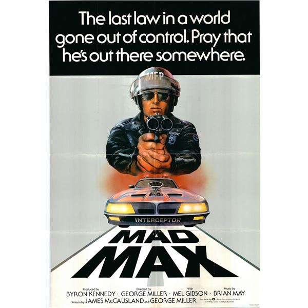 Mad Max Original 1979 Vintage England Print One Sheet Poster