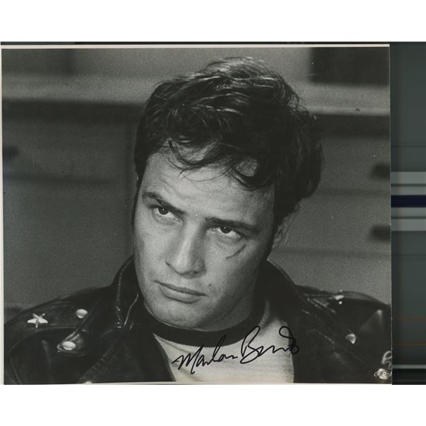 The Wild Ones Marlon Brando signed movie photo