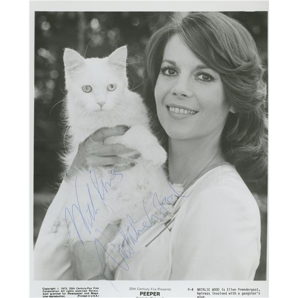 Natalie Wood signed "Peeper" movie photo