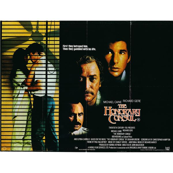 The Honorary Consul Original 1983 Vintage British Quad Poster