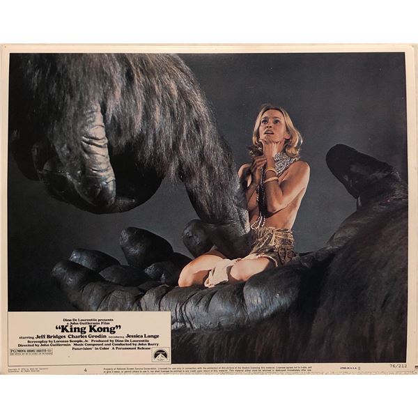 King Kong Original 1976 Vintage Lobby Card