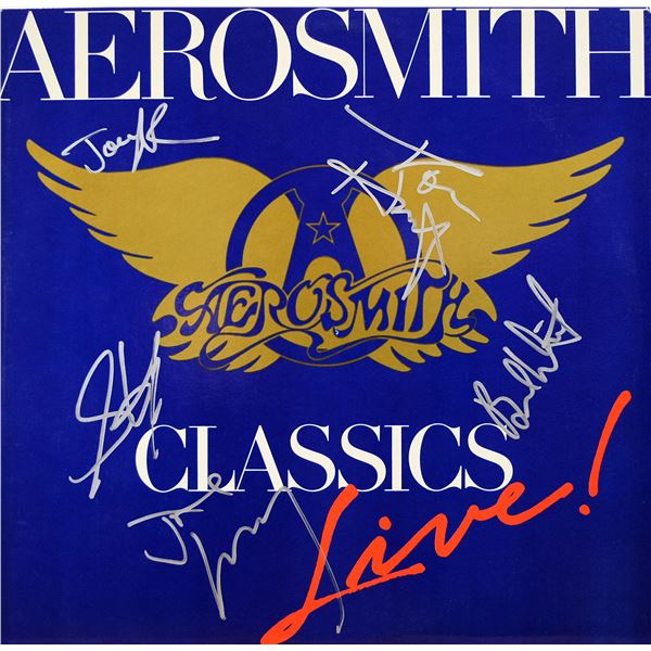 Aerosmith signed Classics Live! album