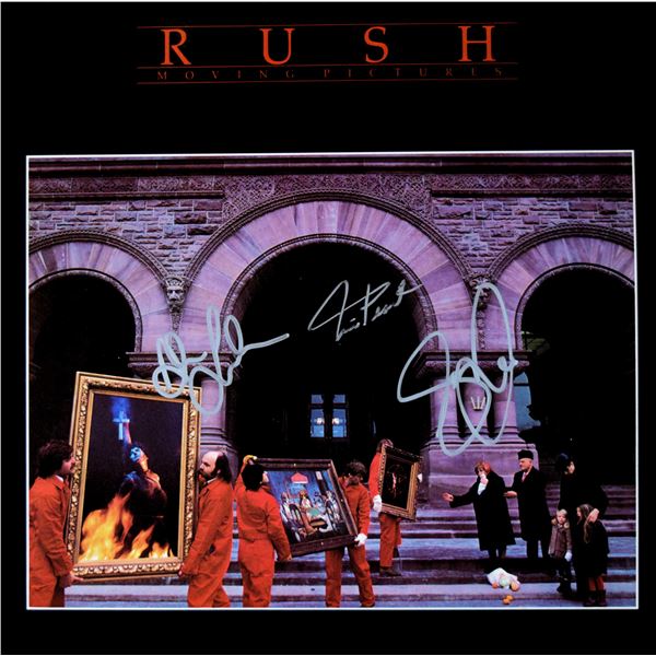 Rush signed Moving Pictures album
