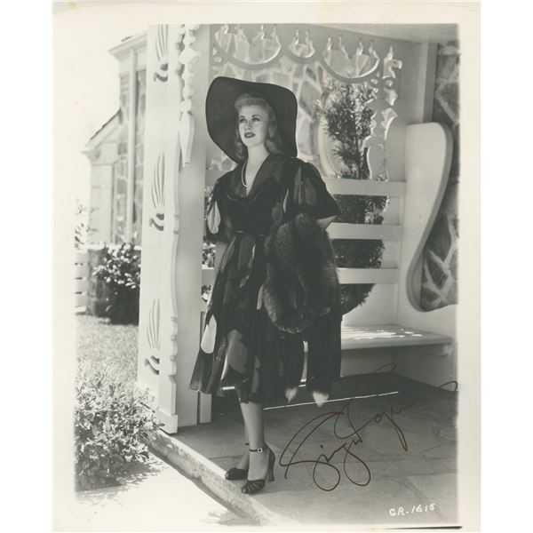 Ginger Rogers signed photo