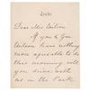 Image 1 : James Buchanan: Harriet Lane Autograph Letter Signed