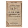 Image 1 : Abraham Lincoln Assassination Booklet by Abott A. Abott