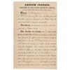 Image 1 : Andrew Johnson Document Signed as President