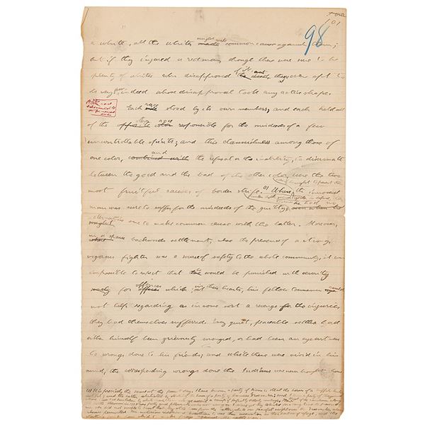Theodore Roosevelt Handwritten Manuscript