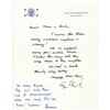 Image 1 : George and Barbara Bush Autograph Letter Signed