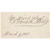 Image 1 : Franklin Pierce Signature