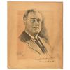 Image 1 : Franklin D. Roosevelt Signed Engraving