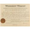 Image 1 : Woodrow Wilson Document Signed as President