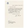 Image 1 : Pope John Paul II Typed Letter Signed
