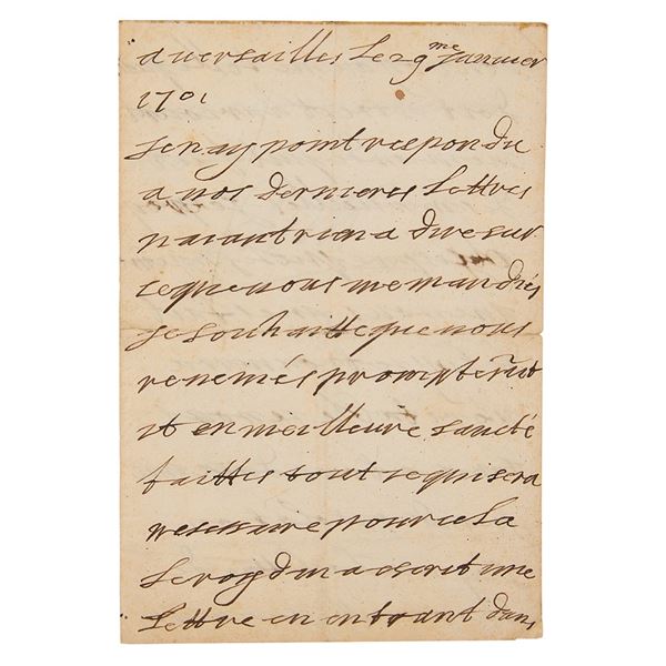 King Louis XIV Autograph Letter Signed