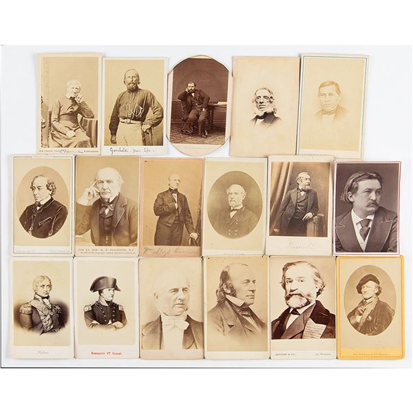 19th Century Notables (17) Cartes-de-Visite