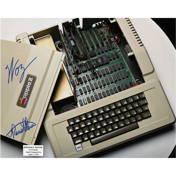 Apple: Wozniak and Wayne Signed Photograph