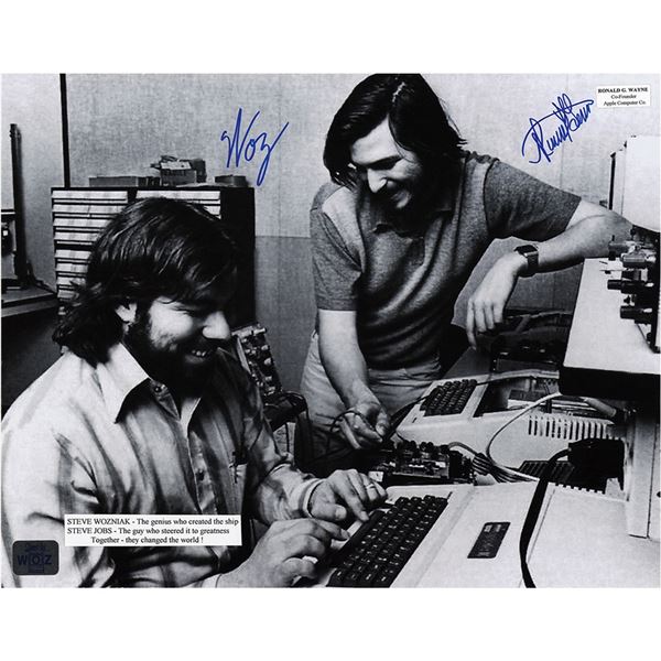 Apple: Wozniak and Wayne Signed Photograph