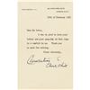 Image 1 : Clementine Churchill Typed Letter Signed