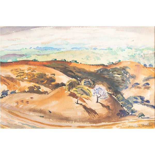 Mary and Lee Blair Original Watercolor Painting