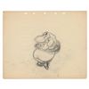 Image 2 : Preston Blair: Hyacinth Hippo (6) production drawings and (2) preliminary background drawings from F