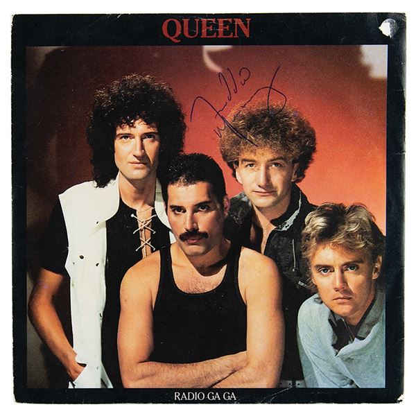 Queen: Freddie Mercury Signed 45 RPM Record