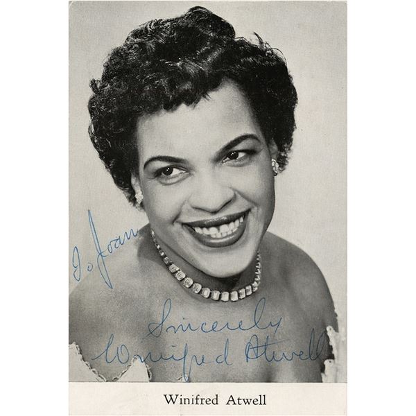 Winifred Howells Winifred Atwell Signed Photograph